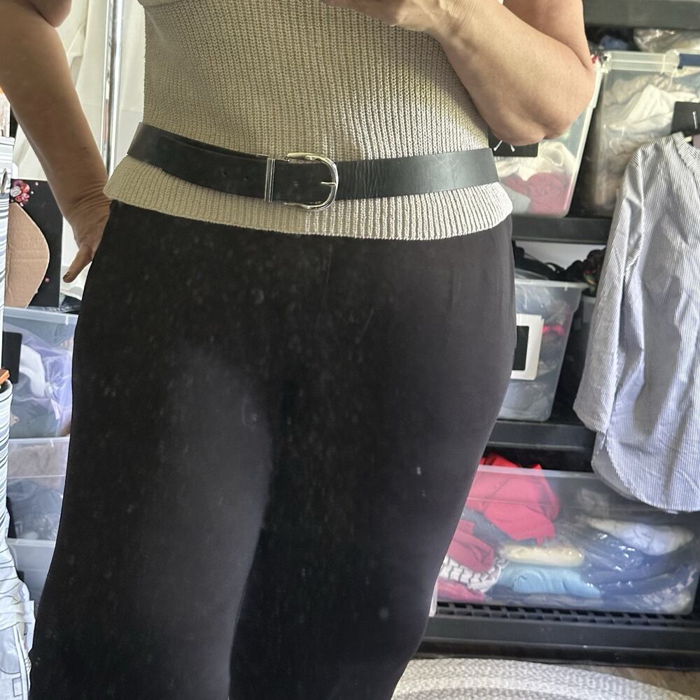 Torrid Black Vegan Leather Belt Plus Size 3 22/24 54 Inches Long Accessories